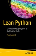 Cover: Lean Python - APress
