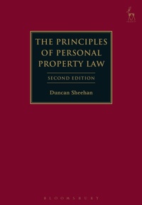 Enlarge image Cover: The Principles of Personal Property Law - Hart Publishing