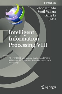 Enlarge image Cover: Intelligent Information Processing VIII - Springer
