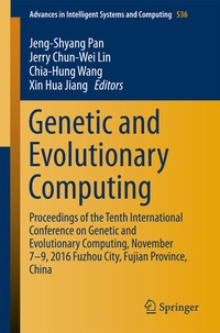 Enlarge image Cover: Genetic and Evolutionary Computing - Springer