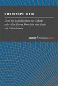 Cover: &Uuml;ber die Sch&auml;dlichkeit des Tabaks - edition chrismon