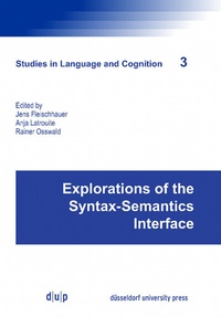 Abbildung von: Explorations of the Syntax-Semantics Interface - Düsseldorf University Press DUP