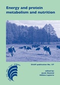 Cover: Energy and protein metabolism and nutrition - Wageningen Academic Publishers