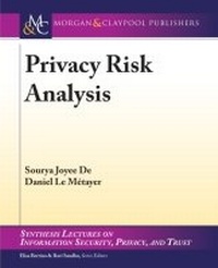 Abbildung von: Privacy Risk Analysis - Morgan and Claypool Life Sciences