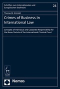 Cover: Crimes of Business in International Law - Nomos