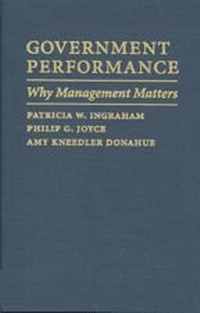 Enlarge image Cover: Government Performance - Johns Hopkins University Press