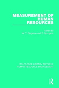 Enlarge image Cover: Measurement of Human Resources - Routledge