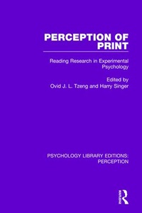 Enlarge image Cover: Perception of Print - Routledge