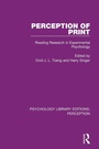 Cover: Perception of Print - Routledge
