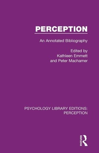 Enlarge image Cover: Perception - Routledge
