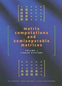 Abbildung von: Matrix Computations and Semiseparable Matrices - Johns Hopkins University Press
