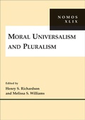 Cover: Moral Universalism and Pluralism - New York University Press