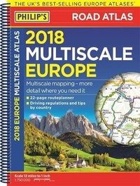 Enlarge image Cover: Philip's 2018 Multiscale Road Atlas Europe - Philip's