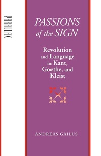 Enlarge image Cover: Passions of the Sign - Johns Hopkins University Press
