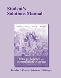 Cover: Student Solutions Manual for College Algebra with Intermediate Algebra - Pearson