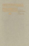 Cover: The Constitutional Presidency - Johns Hopkins University Press