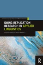 Cover: Doing Replication Research in Applied Linguistics - Routledge