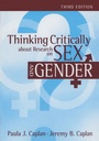 Cover: Thinking Critically about Research on Sex and Gender - Psychology Press Ltd