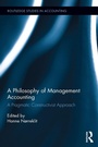 Cover: A Philosophy of Management Accounting - Routledge