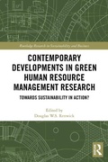 Cover: Contemporary Developments in Green Human Resource Management Research - Routledge