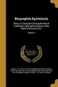 Cover: Biographia Epistolaris - Wentworth Press