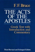 Cover: The Acts of the Apostles - William B Eerdmans Publishing Co