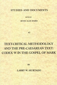 Enlarge image Cover: Text-critical Methodology and the Pre-Caesarean Text - William B Eerdmans Publishing Co
