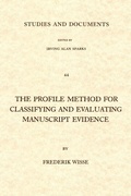 Cover: Profile Method for Classifying and Evaluating Manuscript Evidence - William B Eerdmans Publishing Co