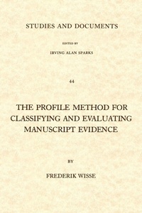 Enlarge image Cover: Profile Method for Classifying and Evaluating Manuscript Evidence - William B Eerdmans Publishing Co