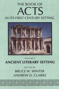 Enlarge image Cover: The Book of Acts in its Ancient Literary Setting - William B Eerdmans Publishing Co