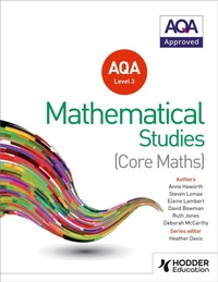 Enlarge image Cover: AQA Level 3 Certificate in Mathematical Studies - Hodder Education