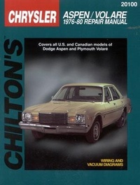 Abbildung von: Dodge Aspen/Volare (76 - 80) (Chilton) - Haynes Manuals Inc
