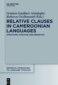 Cover: Relative Clauses in Cameroonian Languages - De Gruyter Mouton