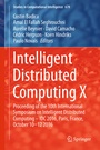 Cover: Intelligent Distributed Computing X - Springer