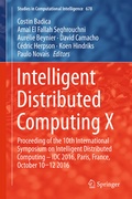 Cover: Intelligent Distributed Computing X - Springer