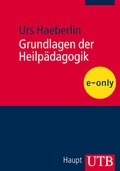 Cover: Grundlagen der Heilp&auml;dagogik - UTB