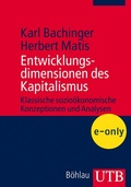 Cover: Entwicklungsdimensionen des Kapitalismus - UTB
