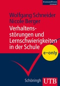 Bild: Verhaltensstörungen und Lernschwierigkeiten in der Schule - UTB