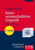 Cover: Kulturwissenschaftliche Linguistik - UTB