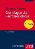Cover: Grundlagen der Rechtssoziologie - UTB