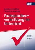 Cover: Fachsprachenvermittlung im Unterricht - UTB