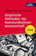 Cover: Empirische Methoden der Kommunikationswissenschaft - UTB