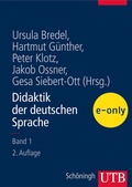 Cover: Didaktik der deutschen Sprache - Band 1 - UTB