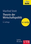 Cover: Theorie der Wirtschaftspolitik - UTB