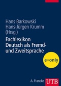 Cover: Fachlexikon Deutsch als Fremd- und Zweitsprache - UTB