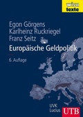 Cover: Europ&auml;ische Geldpolitik - UTB