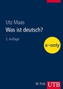 Cover: Was ist deutsch? - UTB