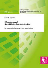 Abbildung von: Effectiveness of Social Media Communication - Josef Eul Verlag