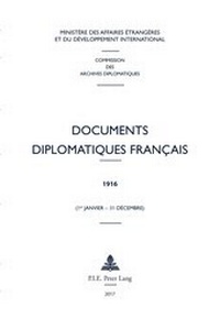 Abbildung von: Documents diplomatiques français - Presses Interuniversitaires Europeennes