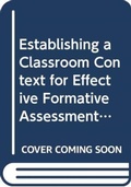 Bild: Establishing a Classroom Context for Effective Formative Assessment - Routledge